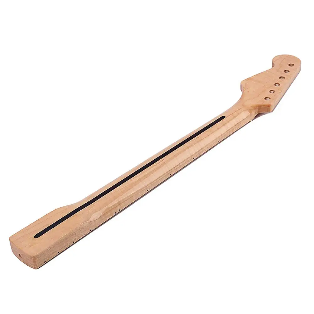 21 ahorn holz fret ahorn glänzend natürliche st e gitarre hals griffbrett ersatz mit notwendigen gitarre teile zubehör free global ship