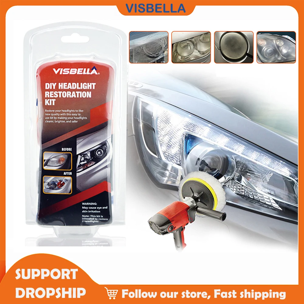 Набор для ремонта фар VISBELLA DIY ухода за автомобилем профессиональный очиститель