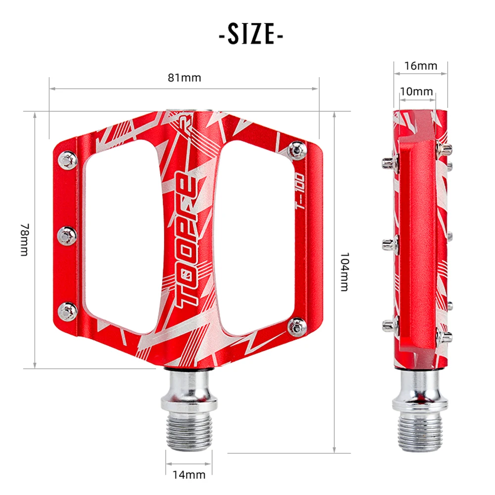 

Bicycle Pedals Anti Slip Ultralight MTB Road Bike Platform Flat Pedal Bearing Quick Release Aluminum Alloy Bike Accessories