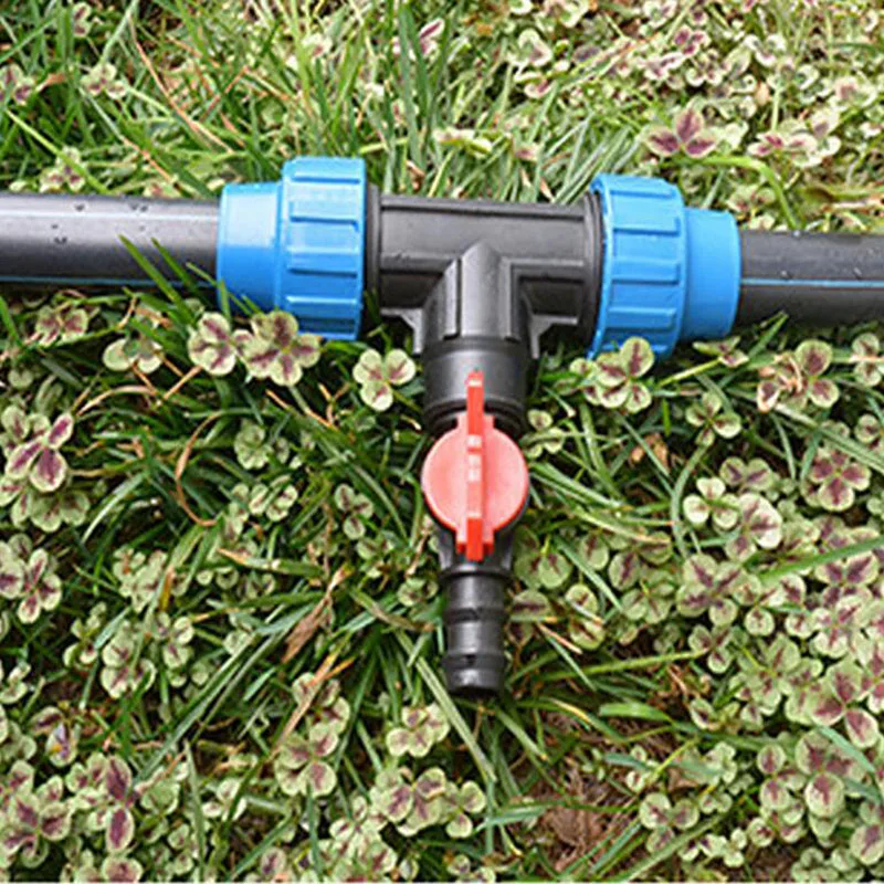 Горячая 5 шт. Пластик 16 мм Диаметр орошения воды шланг Клапан переключатель