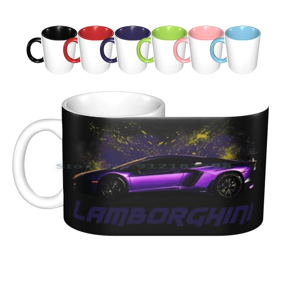 

Purple Ceramic Mugs Coffee Cups Milk Tea Mug Lambo Luxury Car Car Sport Car Purple Lambo Purple Cars Speed Cars Creative