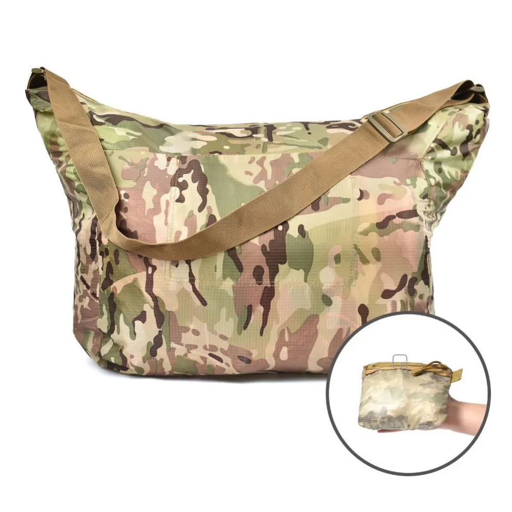 

Camping Travel Foldable Bag Tactical Hiking Climbing Pouch Multi-function Camouflage Shoulder Bags Large-capacity Handbag
