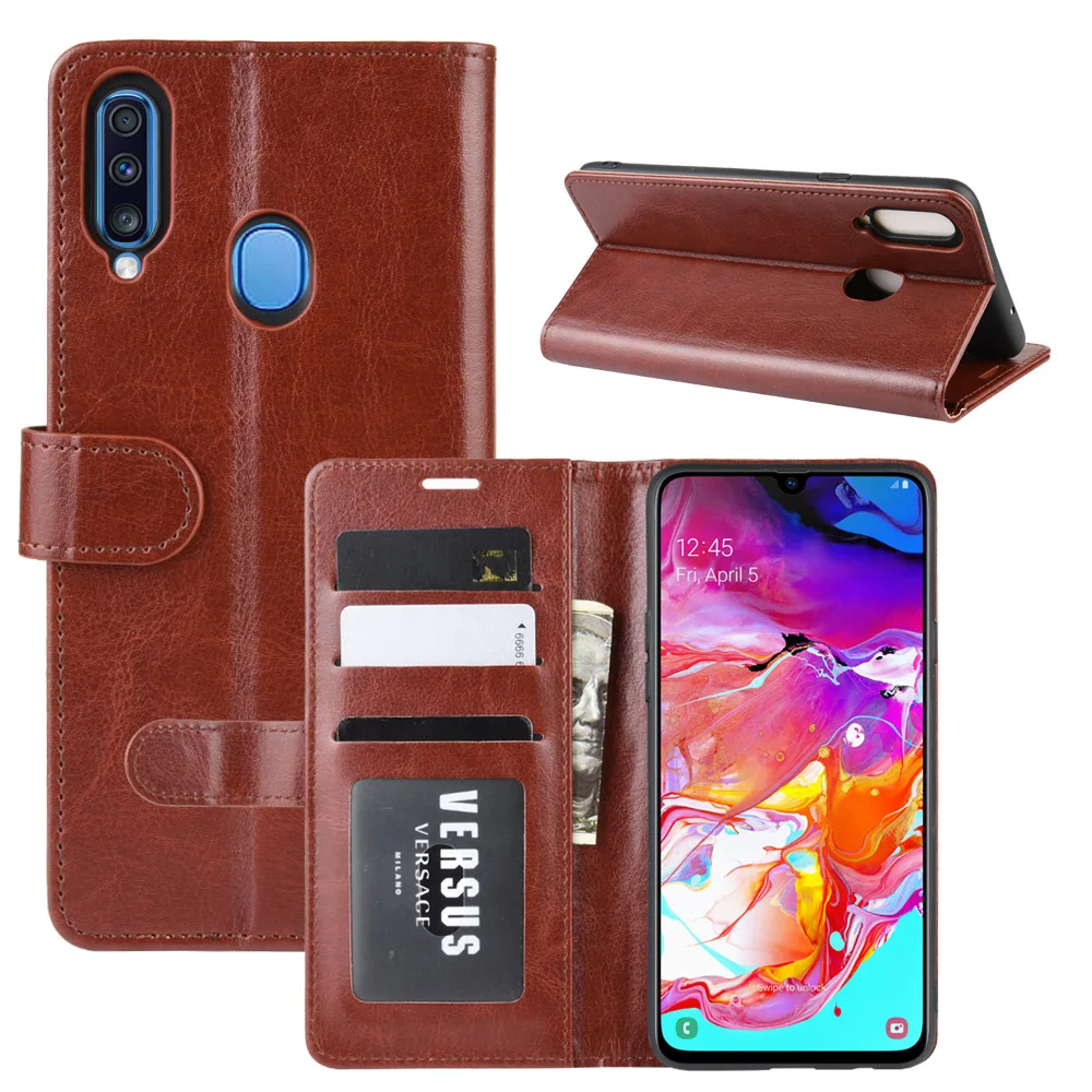 Кожаный чехол для samsung Galaxy A10 A20 A30 A40 A50 A60 A80 A90 откидная крышка бумажник чехол для samsung 50 S A2 Core чехол A10e