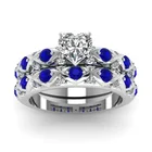 Роскошное женское свадебное кольцо с кристаллами синего, красного и золотого цвета, набор обручальных колец с цирконием в форме сердца, кольцо с обещанием пасьянса, кольца для женщин, ювелирные изделия