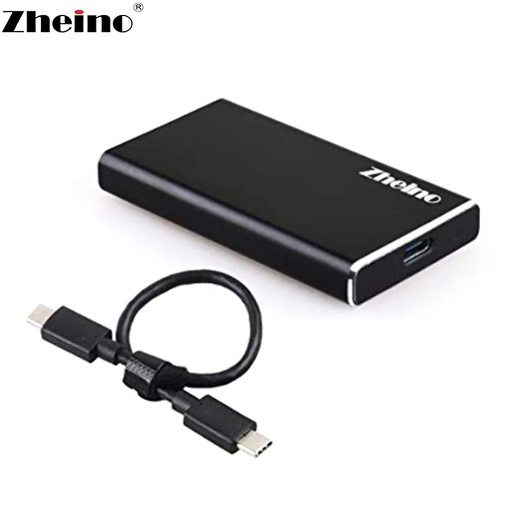 Zheino Мини Портативный жесткий диск коробка USB3.1 mSATA SSD чехол алюминиевый внешний корпус для mSATA/половина размер SSD