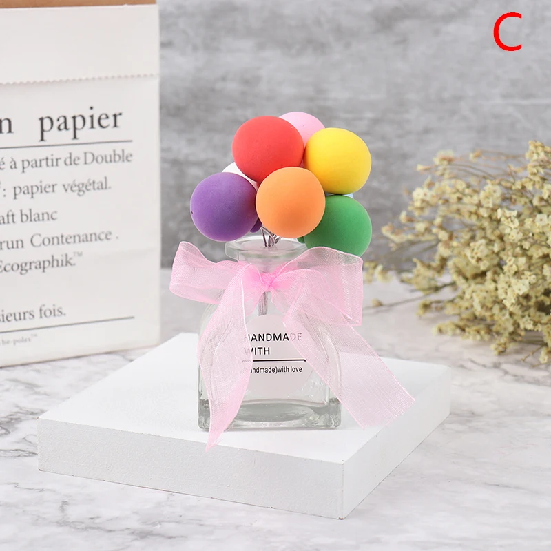 

Color Cartoon Cute Glass Bottle Car Decoration Car Perfume Seat