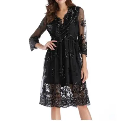 Вечернее платье цвета шампанского с блестками летнее сексуальное женское