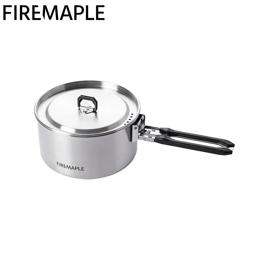 

Кастрюля Fire Maple из нержавеющей стали, компактный складной походный набор для кемпинга, инвентарь в Антарктическом стиле, 0,8 л