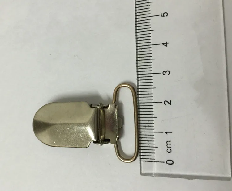 (100 pcs/lot) 25mm 1'' Metal Silver color Suspender Clips with Plastic teeth Insert | Дом и сад