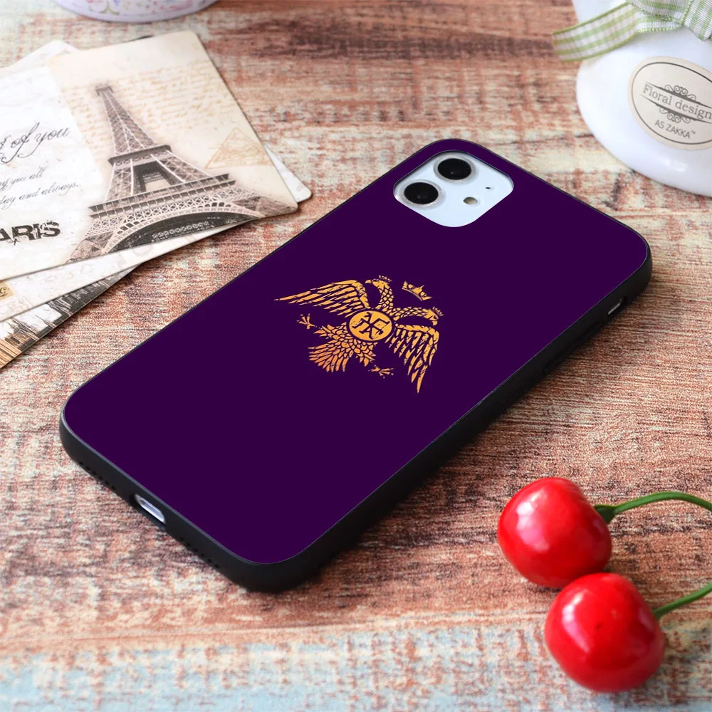 

For iPhone Byzantine Eagle Symbol Flag soft TPU border Apple iPhone Case