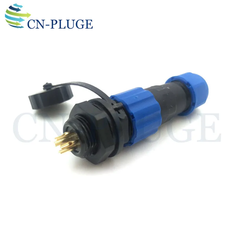 SD13 Series IP68 Waterproof 4 Pin 380V 5A Cable Aviation Industry LED Wire Nut Connector Male Socket Female Plug | Обустройство дома