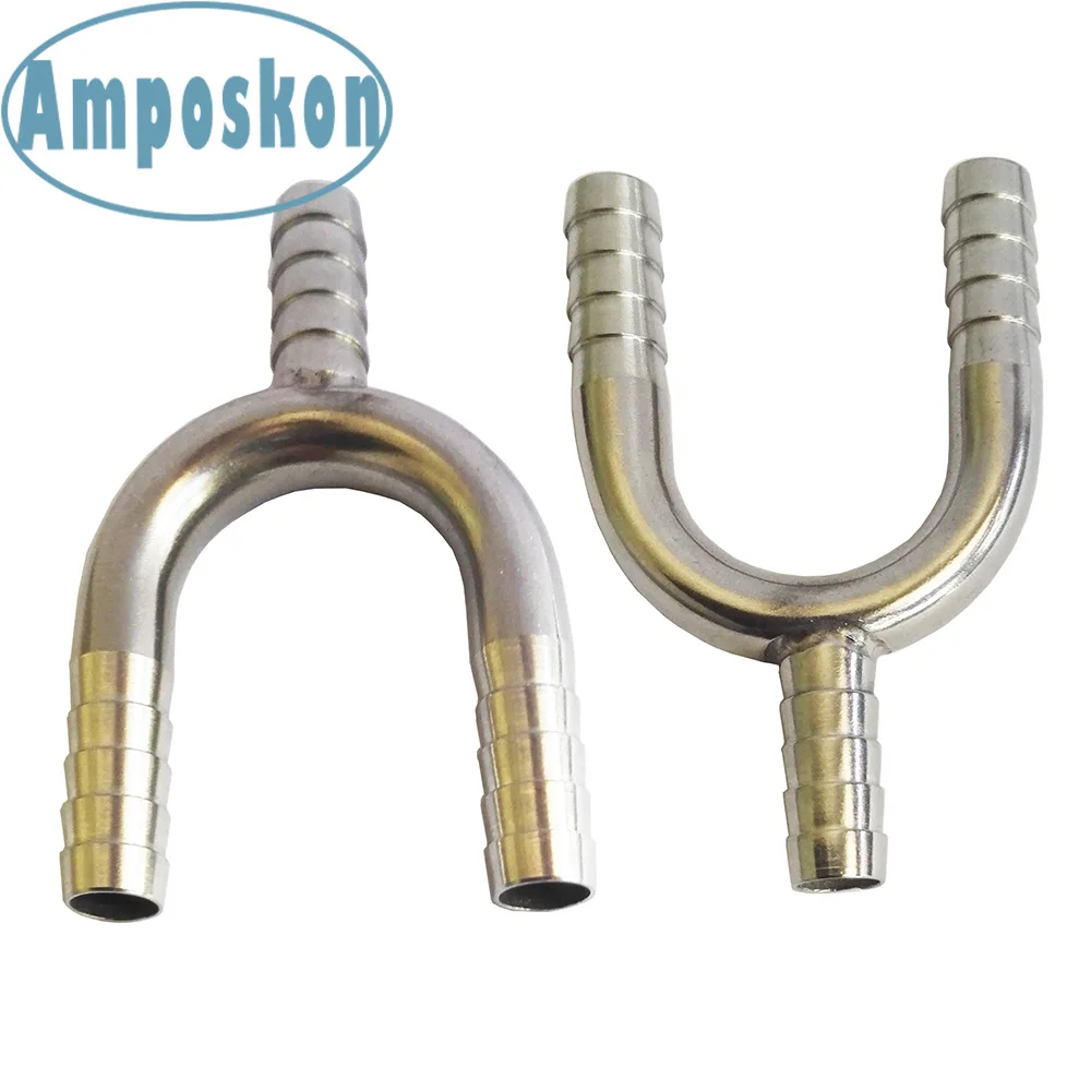 2PCS New High Quality Stainless Steel Fitting For Draft Beer Lines 3/8'' Kegerator Hose Line Splitter Home Brew Accessories | Спорт и