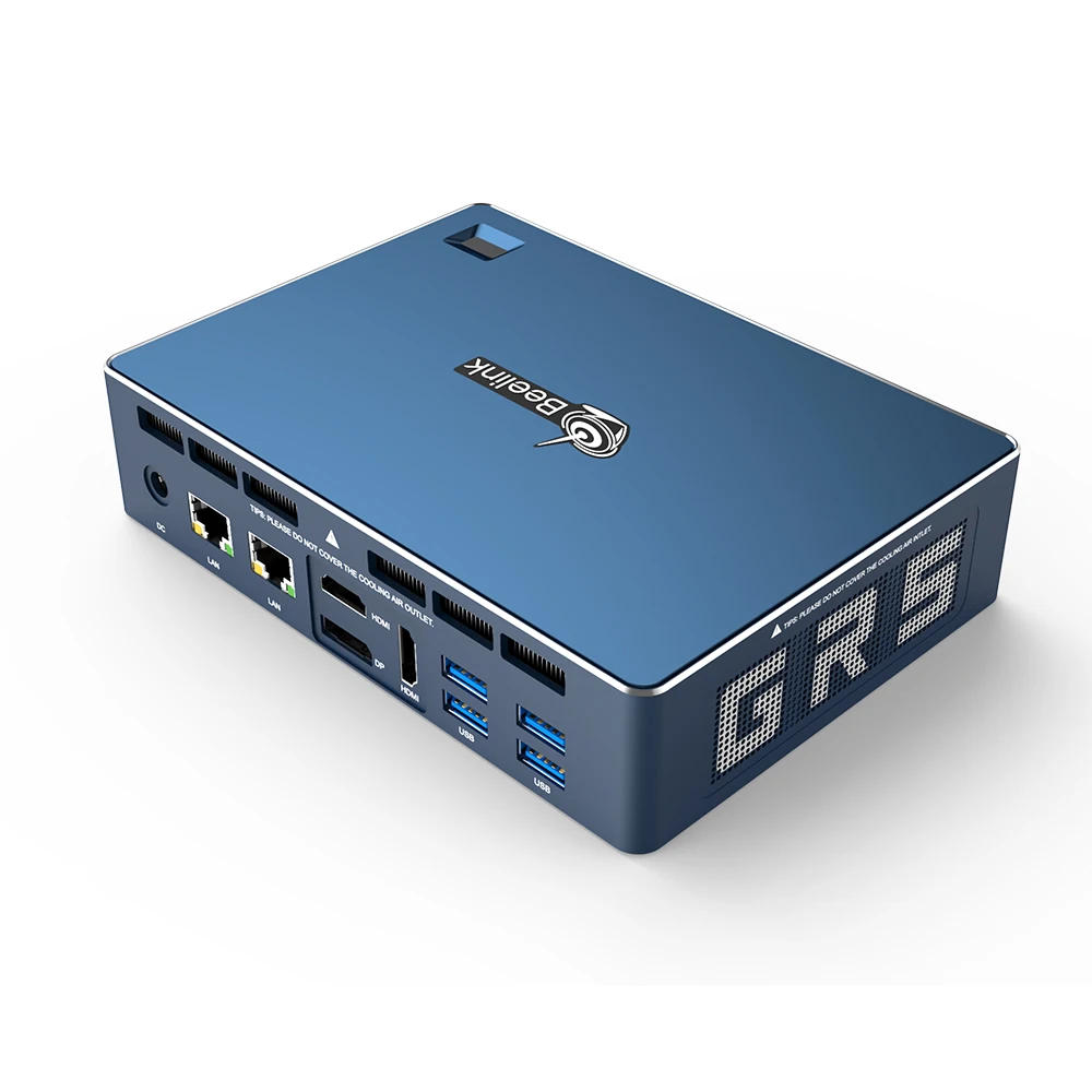 Beelink GT R мини ПК AMD Ryzen 5 3550H 16GB/512GB Windows 10 WiFi 6 вход по отпечатку пальца голоса Type C HTPC