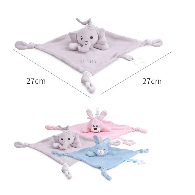

New Arrival Baby Soothing Towel Baby Toys Cartoon Animal Baby Handkerchief Cute Doll Plush Soothing Doll Toy for Newborn