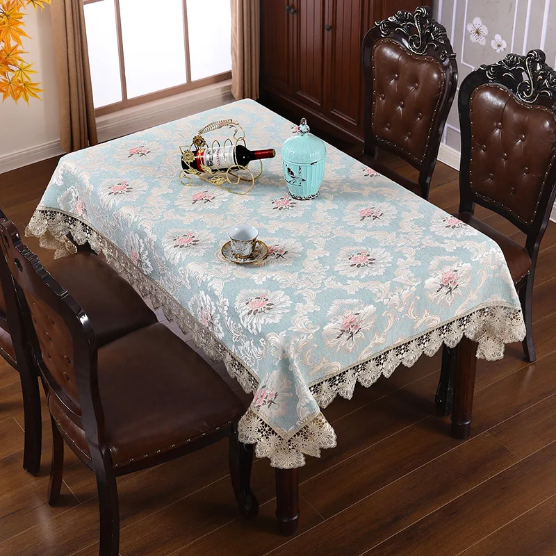 

Lace Tablecloth for Table Square Coffee Table Cover Dining Tables Embroidered Home Rectangular Table Cloth Banquet Decoration
