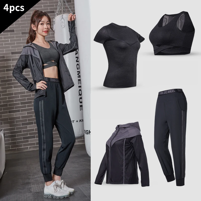 VANSYDICAL Набор для йоги женщин компрессионный бега фитнеса спортивная одежда