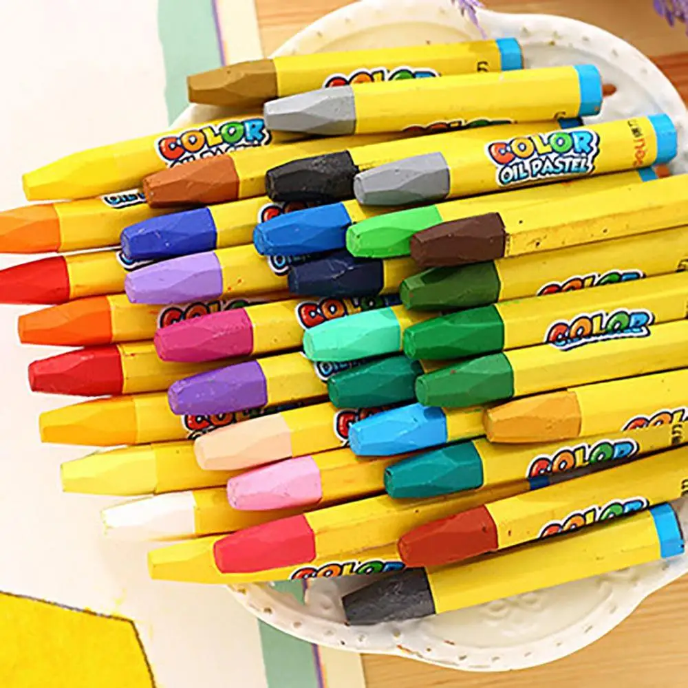 

12/18/24/36 Color Non-Toxic Kids Wax Crayon Stick Painting Drawing Sketching Oil Pastel Combination Gift Wax Crayon