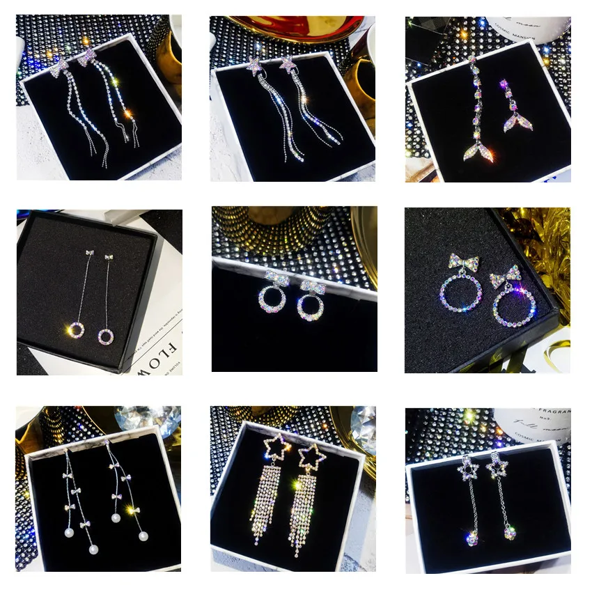 

Необычные серьги с бриллиантами и кисточками для девочек, женские свадебные серьги, ювелирные изделия, подарки, новинка 2022