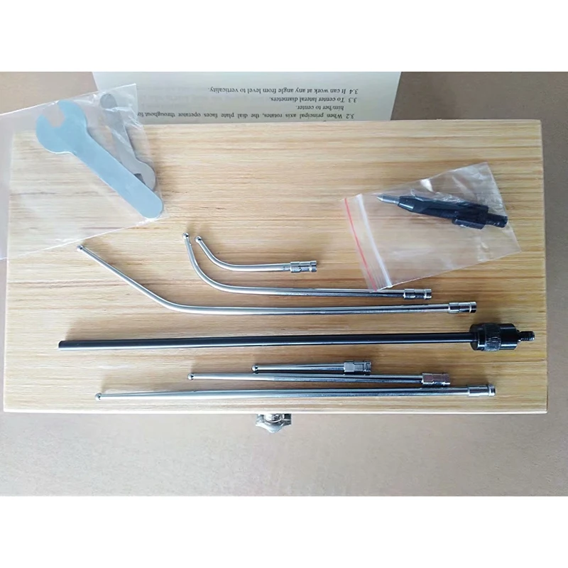 

Coaxial Centering Dial Test Indicator Set 0-3mm Center Finder Milling Tool 0.01mm Accuracy with Wooden Box Measuring Tool