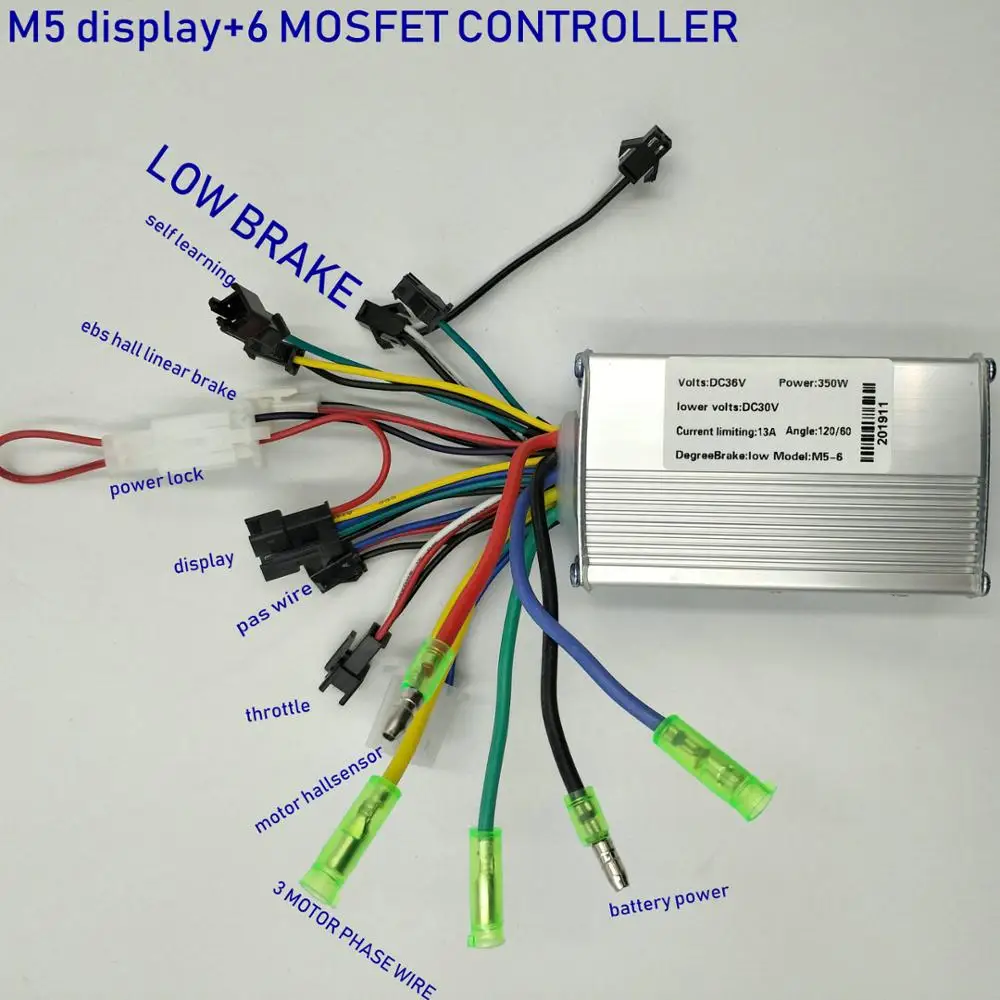 Вертикальный ЖК дисплей M5 + переключатель BLDC контроллер 24v36v48v60v 250w350w для