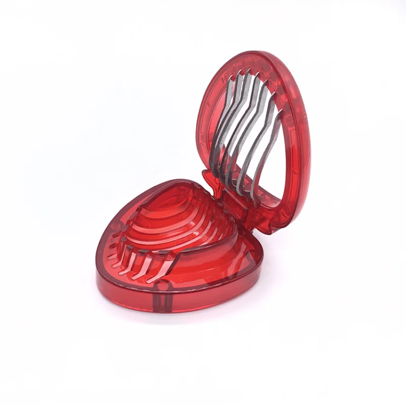 

2021 PS + Stainless Steel Cut Strawberries Fruit Slicer Stainless Steel Fruit Cutter Pattern Slicer Kitchen Tools