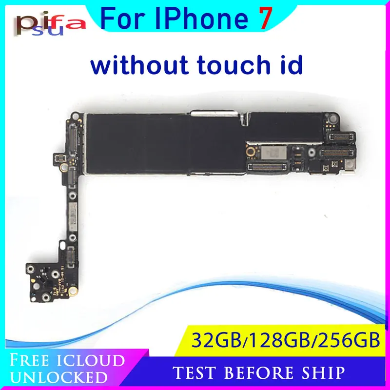 Материнская плата для Apple iPhone 7 разблокированная 32/128/256 ГБ с распознаванием