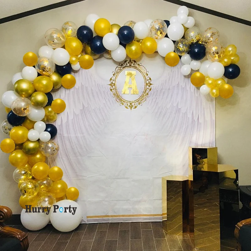 100 шт Детские украшения для первого дня рождения шар гирлянда Арка Золотой