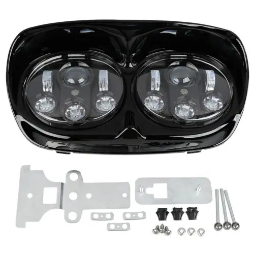 Мотоцикл 5 3/4 &quotсветодиодные фары прожекторная лампа для Harley Road Glide FLTR 1998-2013 2012 |