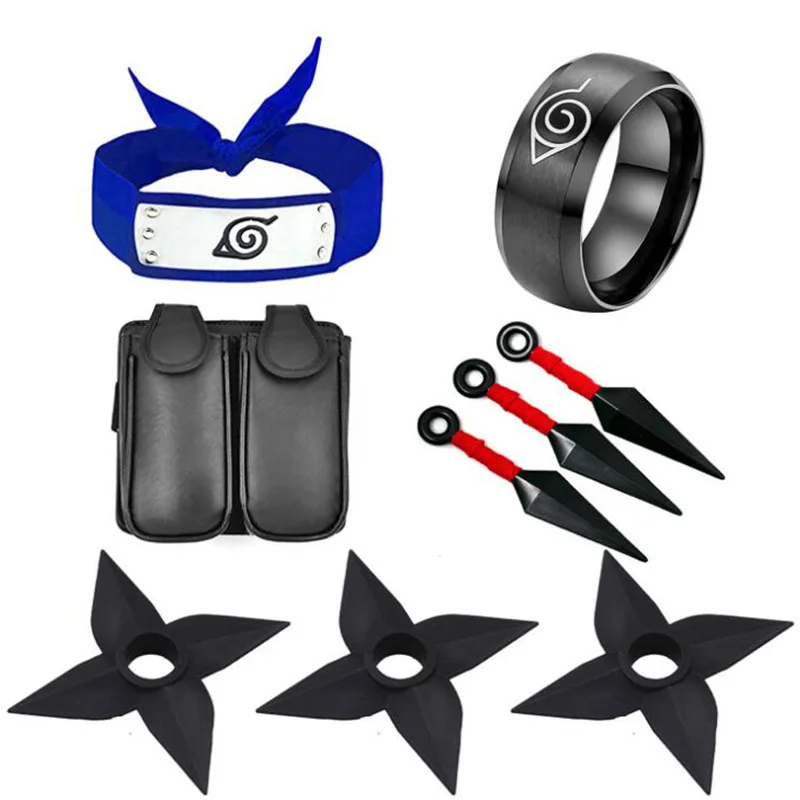 Ножи Shurikens в стиле аниме для косплея пластиковая головная повязка кольцо