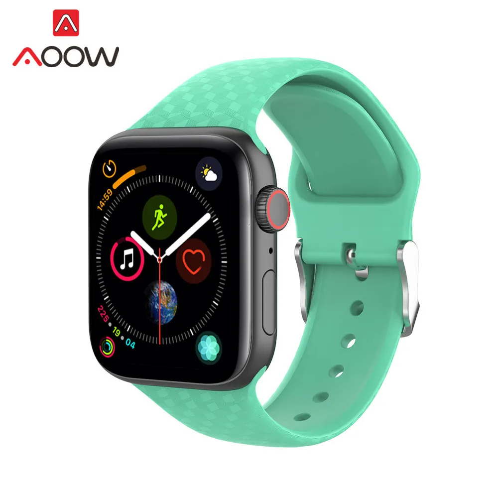 Цветной силиконовый ремешок для часов iWatch Apple Watch 1 2 3 4 40 мм 44 мм 38 мм 42 мм для мужчин и женщин спортивный ремешок для мужчин