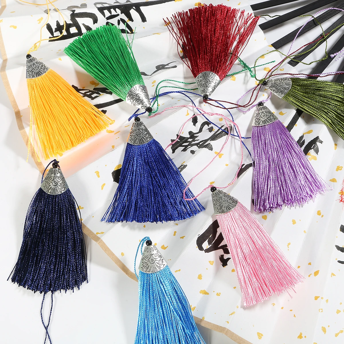 Новое поступление 2 шт Большой размер декоративная кисточка полиэстер с черным