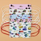 10  50  100 модный одноразовый мультяшный принт для мальчиков и девочек с маской для рта