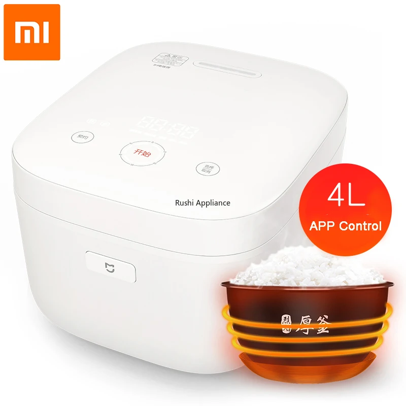 Xiaomi Original IH 4L Electric Rice Cooker Alloy Non-stick Smart Heating Mi Home APP WiFi Remote Control Cookers IHFB02CM | Бытовая