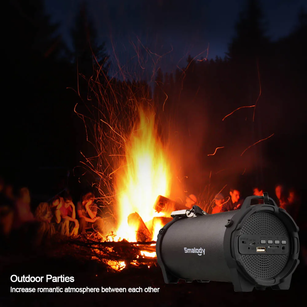 Быстрая доставка! Портативный уличный динамик BT4.2 беспроводной 360 ° стерео