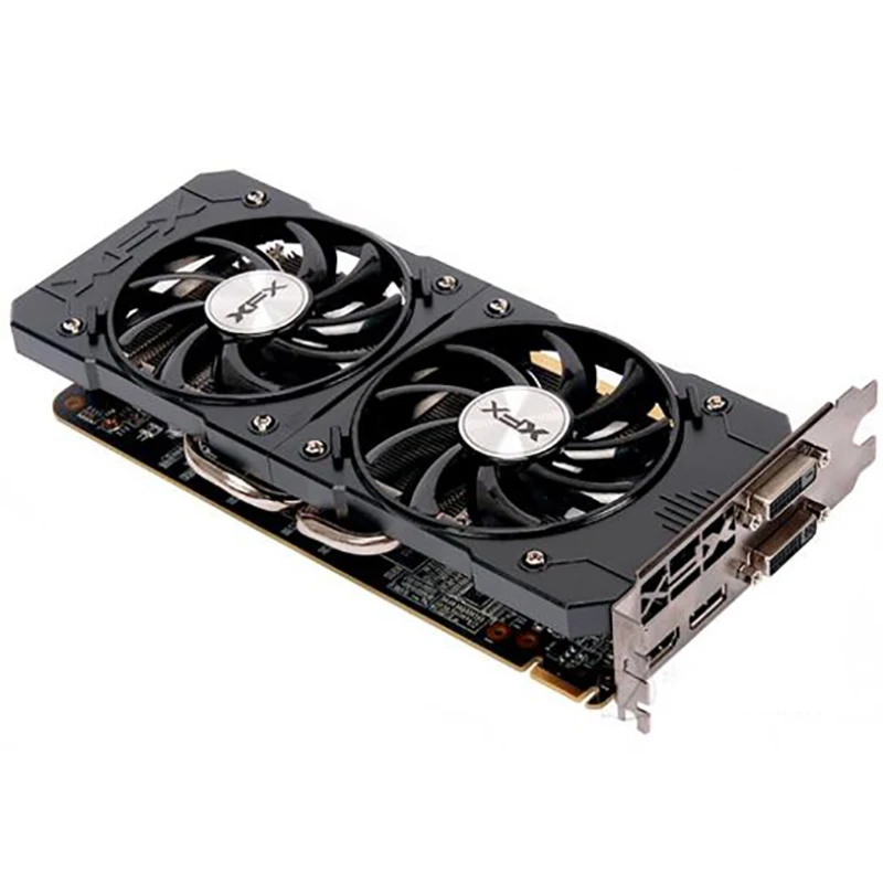 Original XFX R7 R9 370 4GB Video Card AMD Radeon 370X Graphics Screen Cards GPU Desktop PC PCI-E Game Map Videocard | Компьютеры и
