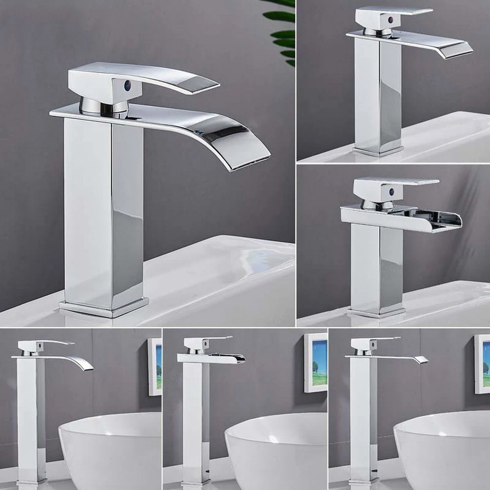 

304 stainless steel hot and cold wash basin faucet above counter basin art basin faucet anti-corrosion no splash or noise PVD