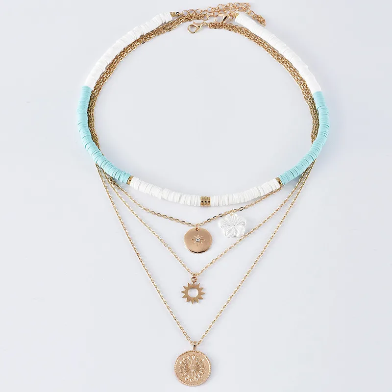 Ожерелье женское в богемном стиле модное пляжное Ювелирное Украшение с