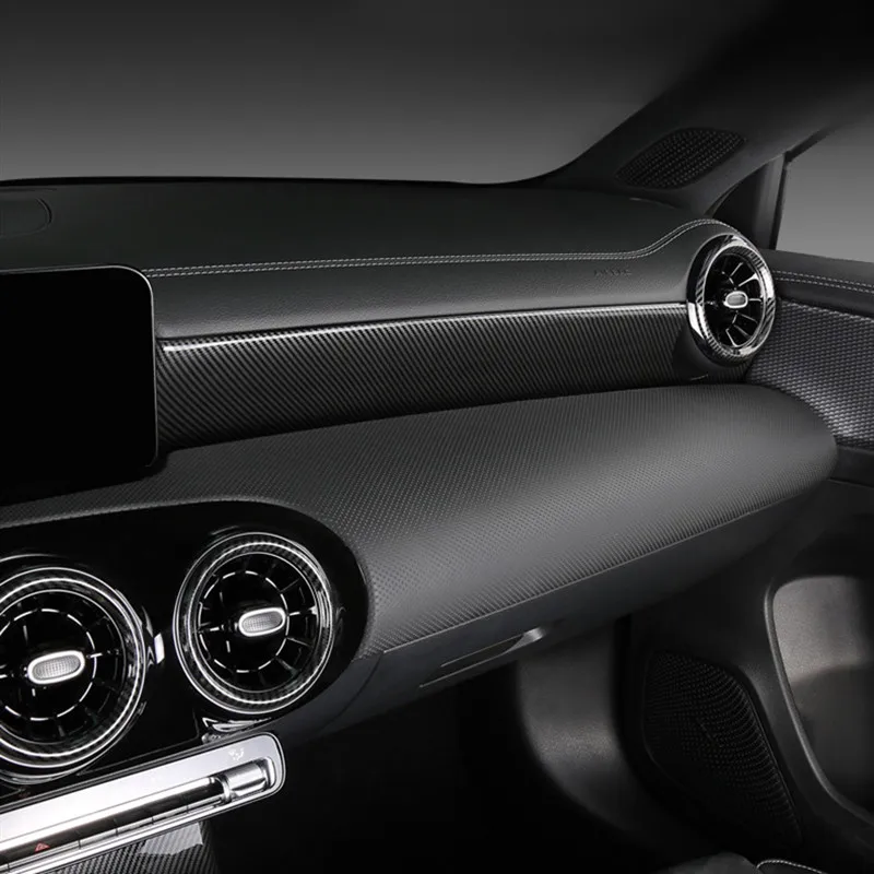 

Car Center Console Dashboard Air Conditioning Vent Panel Decoration Stickers Trim For Mercedes Benz A Class A180 200 2019 LHD
