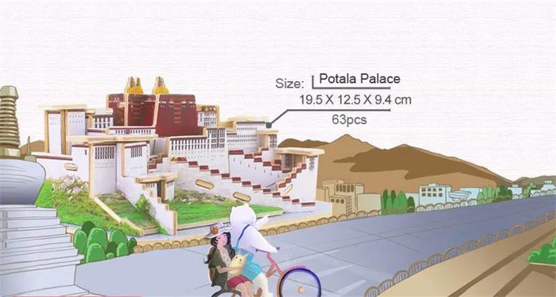 3D деревянная конструкция Jigsw Пазлы Kid развивающие ремесло DIY Набор для изготовления игрушки для детей модели всемирно известный Архитектура подарки