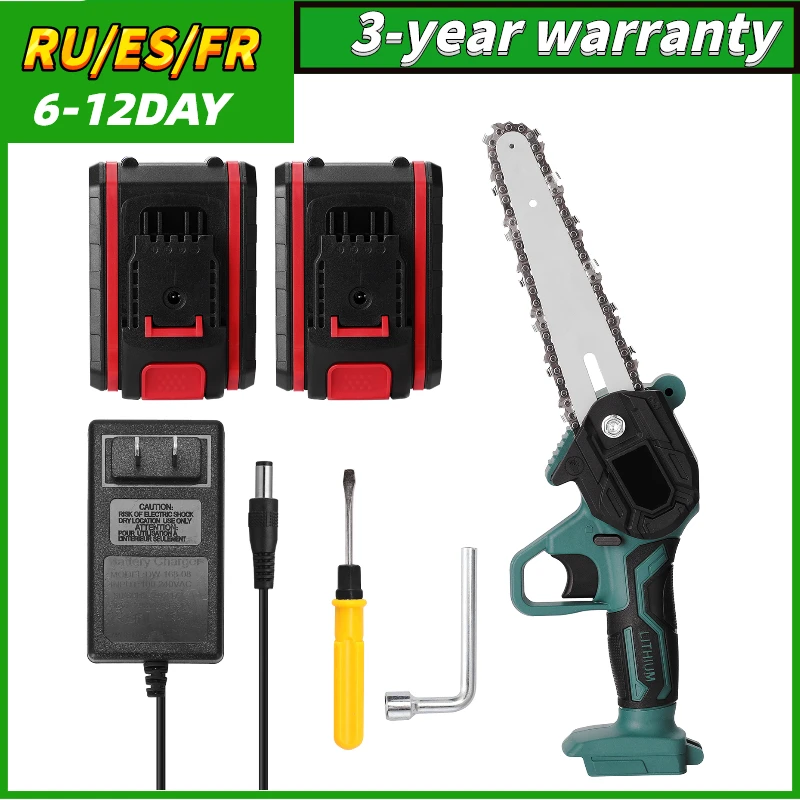 Портативная электрическая мини-пила для обрезки дерева, 21 в