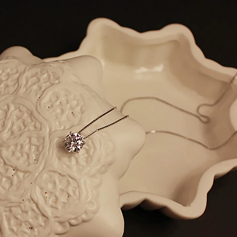 2021 модное блестящее циркониевое ожерелье невидимая прозрачная леска кулон с