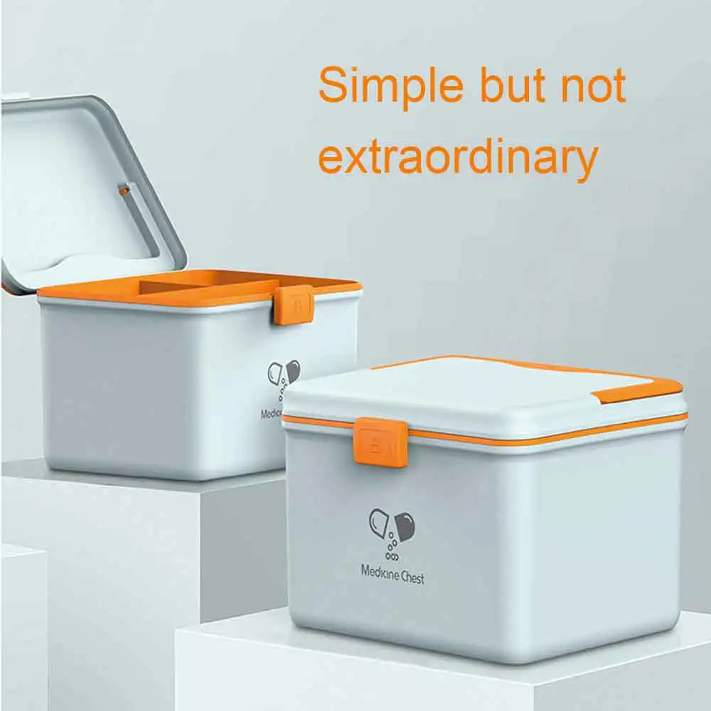 

Двухуровневый контейнер для оказания первой помощи, портативный контейнер для пищевых продуктов, чехол для хранения, аптечка для чрезвычай...