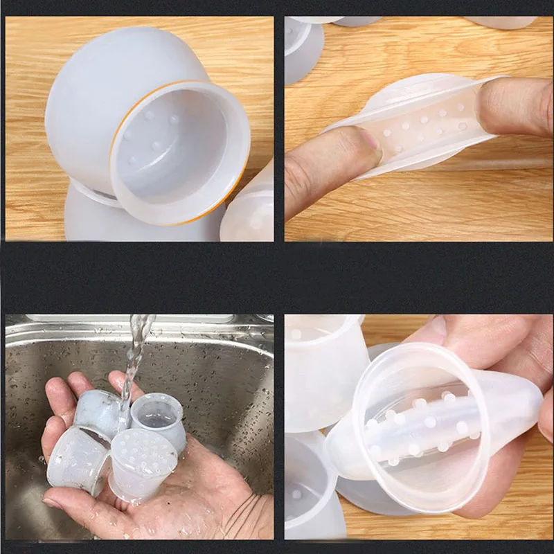 4 шт стол стул для ног точного длительного Чехлы пол силиконовая Кепки Pad мебель