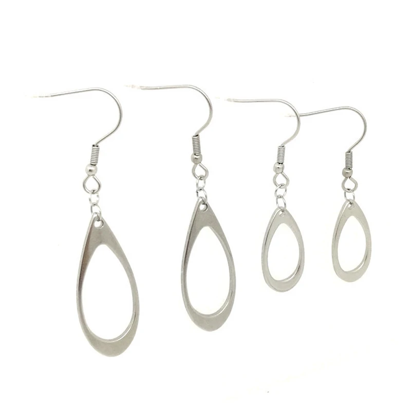 10 шт./лот серьги-капли из нержавеющей стали соединители для изготовления