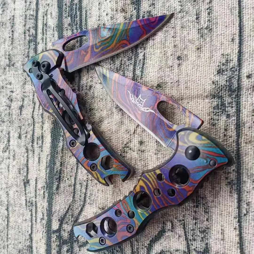 Цветной карманный мини-нож уличный нож для фруктов самообороны оборудование