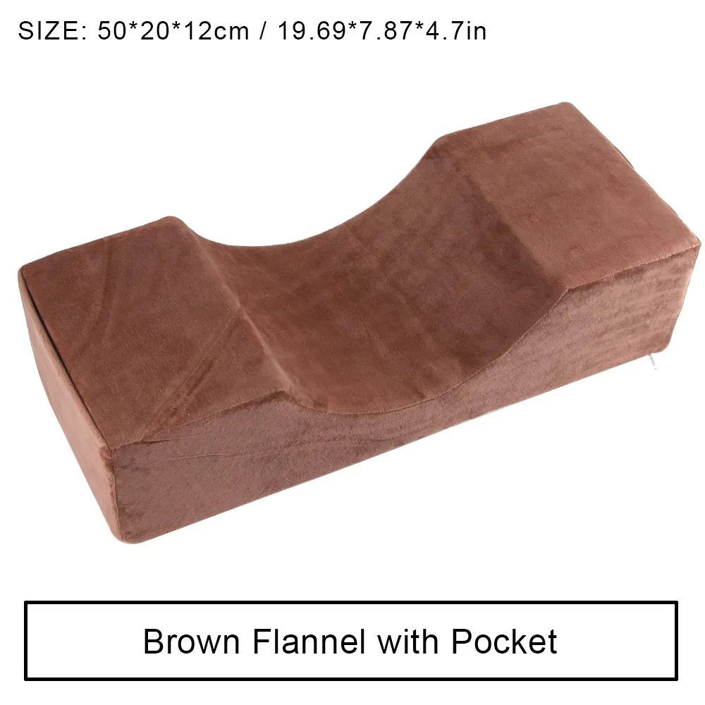 Brown Flannel Pillow Наращивание ресниц фланелевая Полиуретановая подушка эргономичная память шеи ресниц полка для подушки для салонного использования прививка поддержка наращивание ресниц инструменты - Цвет: Brown Flannel Pillow