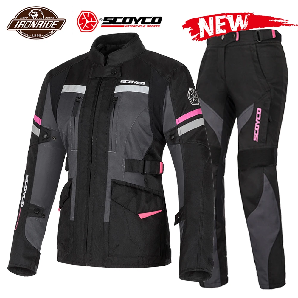 Мотоциклетная куртка SCOYCO Женская мотоциклетная Moto cross Night Reflection для езды на