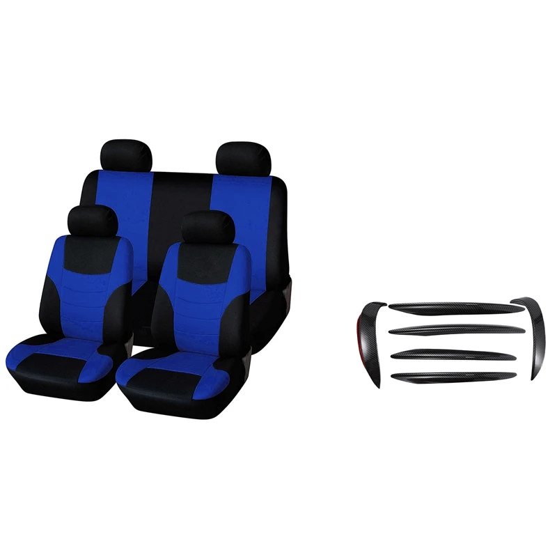 

Комплект чехлов для автомобильных сидений, универсальные аксессуары для тяжелых условий эксплуатации, 6 передних противотуманных светильн...