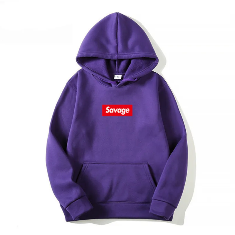 

Mens hoodie sweatshirt savage letter printing Hip Hop Street wear Sweatshirts Skateboard harajuku Men/Woman Pullover lazy hoody