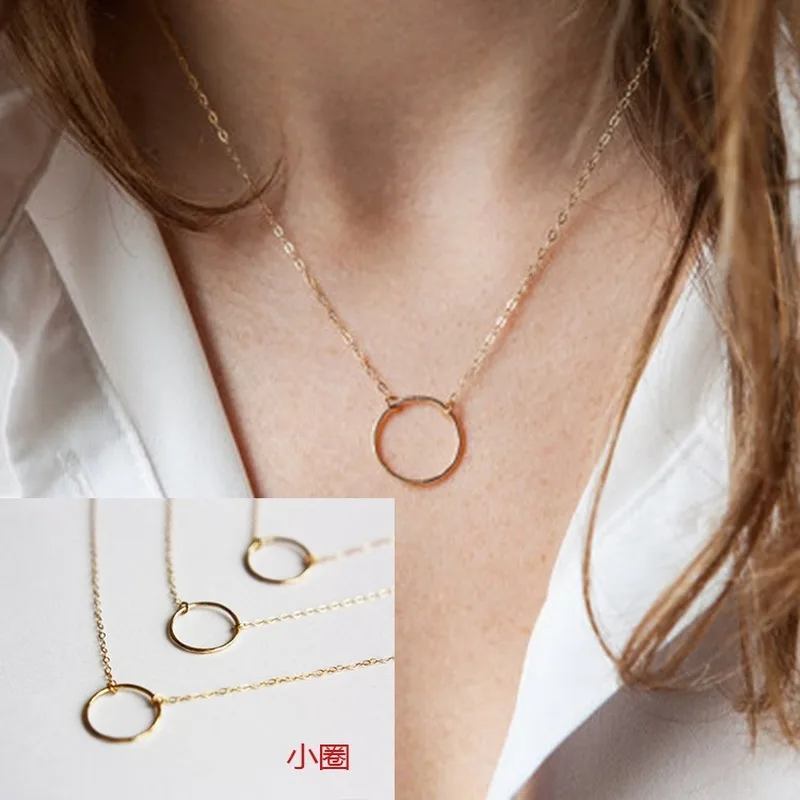 Abayabay Long Personalized Girl Cross Necklace Chain Women Yellow Gold Color Pendant TRENDY Collares Collier Necklaces Jewelry